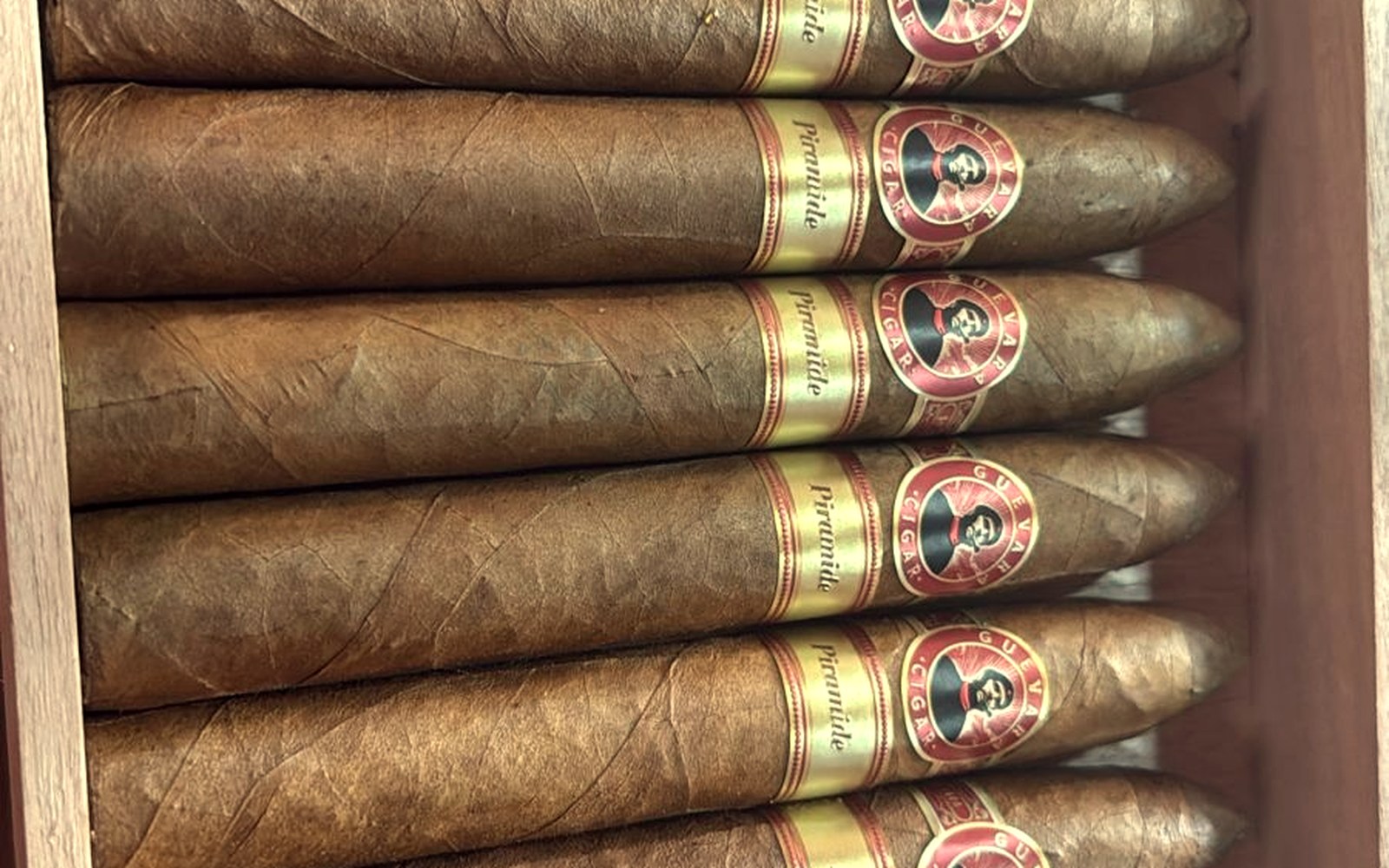 Guevara Cigar Piramide cigar detail